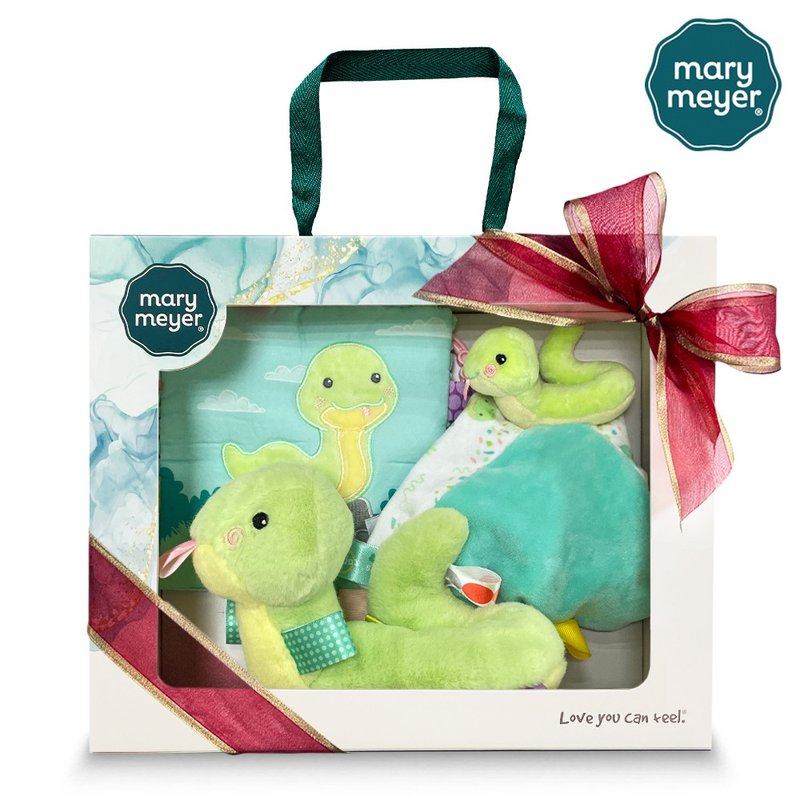 快速出货-【MaryMeyer】丛林羞羞蛇礼盒-迎新缎带款 - 满月礼盒 - 棉．麻 多色
