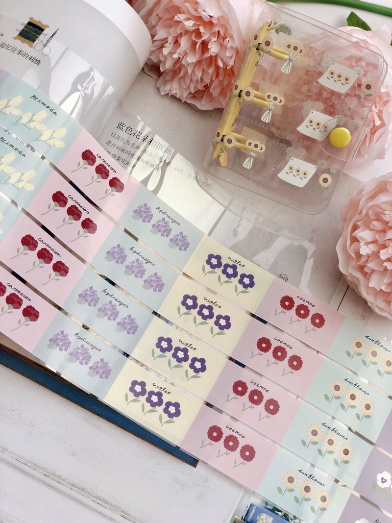 和菓子屋 PET 和纸胶带 特殊油墨 盐系 台灣製 - 纸胶带 - 纸 多色