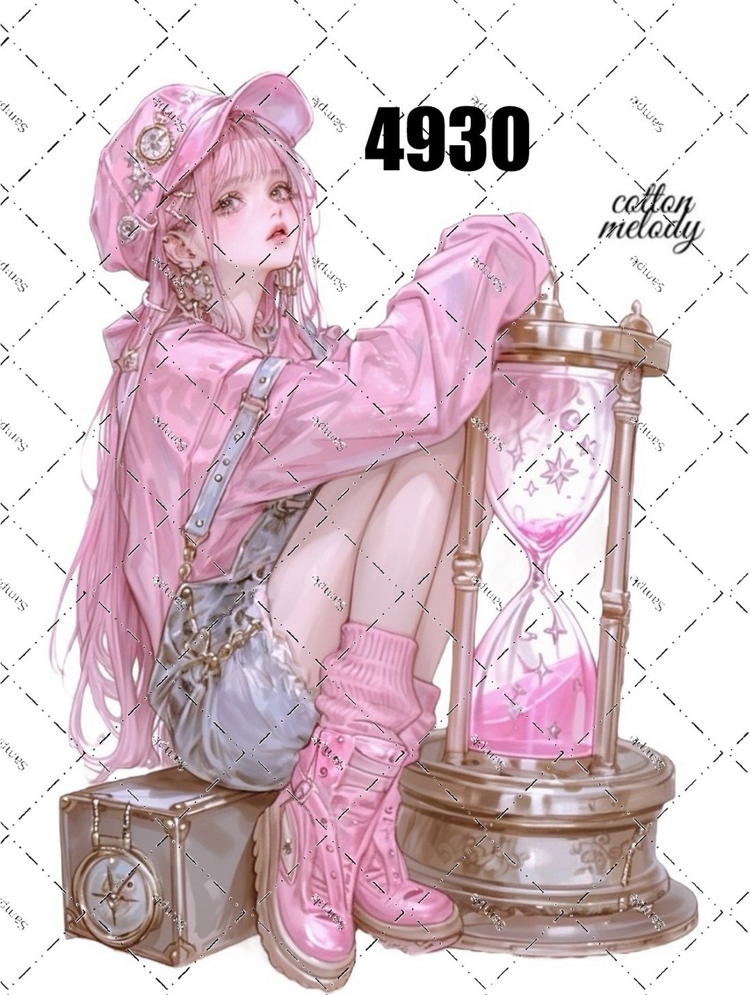 original sticker no.4930 人物贴纸 原创贴纸 原创人物贴纸 装饰贴纸 cotton melody - 贴纸 - 纸 