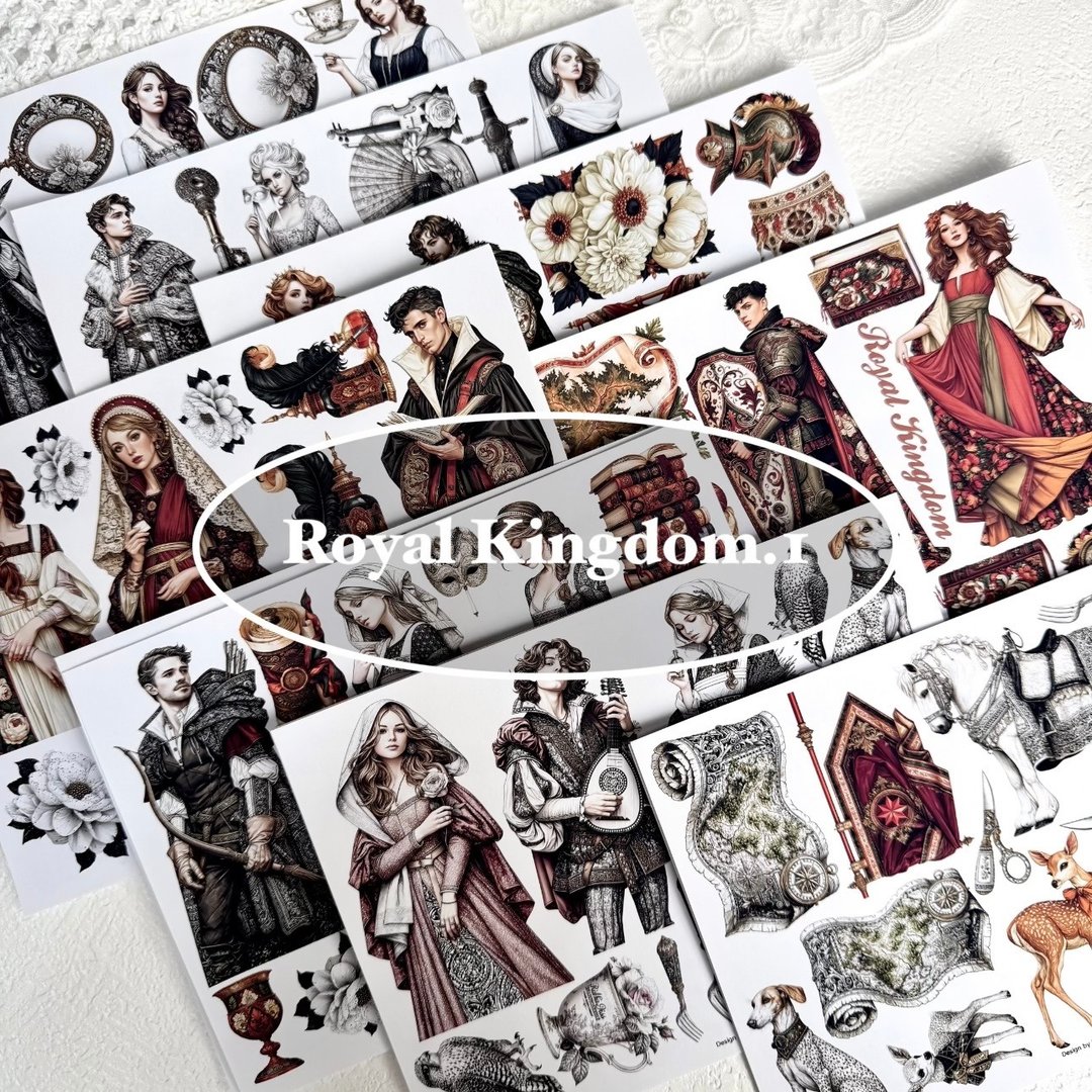 Royal Kingdom Set 包装 1 (A797 ~ A804) - 贴纸 - 纸 