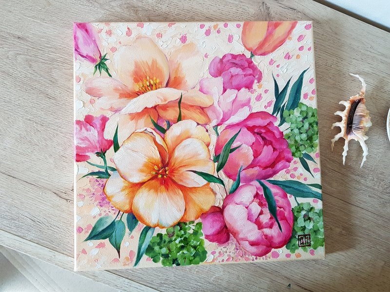 原创可爱花卉艺术品手绘油画 02 - 墙贴/壁贴 - 其他材质 