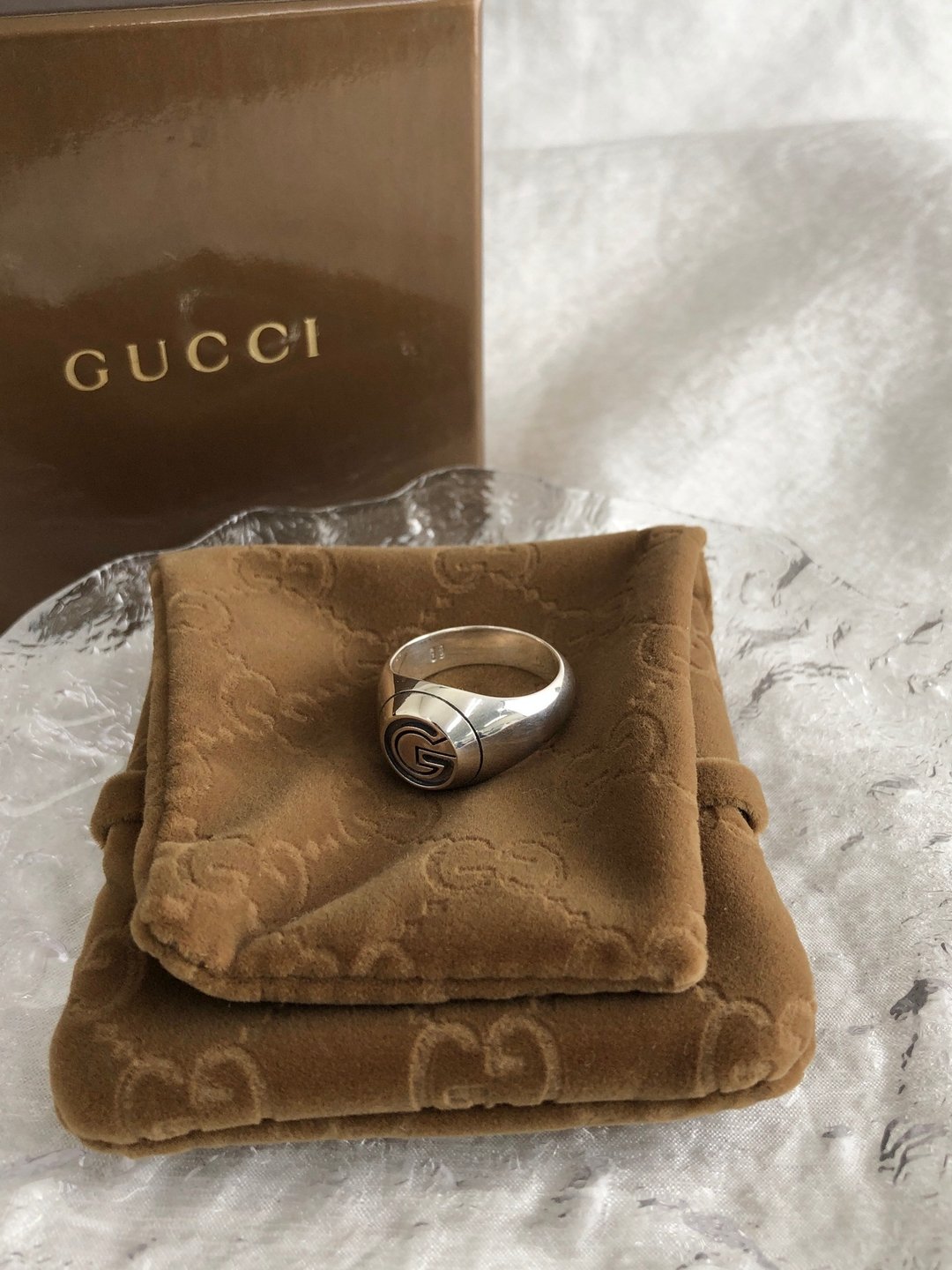 【日本直送 名牌中古包】GUCCI 古驰 星星 戒指 银色 G 925 复古 vintage 旧款 giripw - 戒指 - 纯银 银色