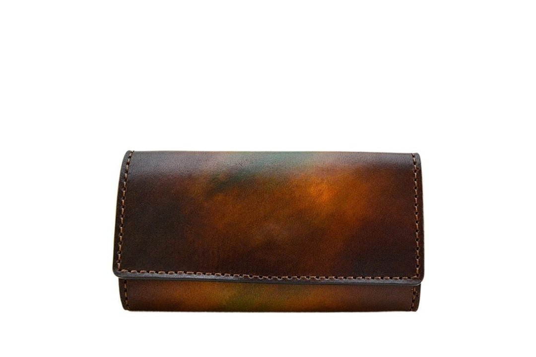 ACROMO BrG Key Purse - 钥匙链/钥匙包 - 真皮 咖啡色
