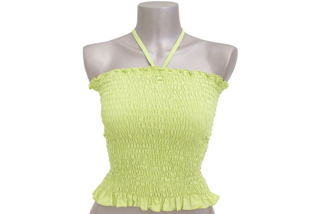 Resort Fashion Item Tube Top Green - 女装上衣 - 其他材质 绿色