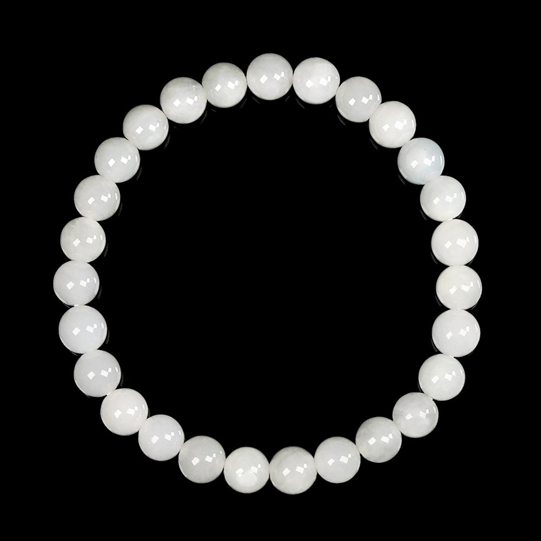 【正佳珠宝】翡翠 高品糯冰 淡绿 5.8-6.3mm 天然A货翡翠手珠 - 手链/手环 - 半宝石 多色