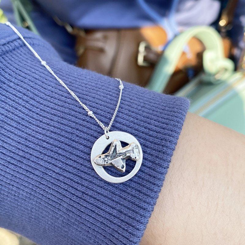 梦想起飞 - 飞机 纯银项链 - 项链 - 纯银 多色