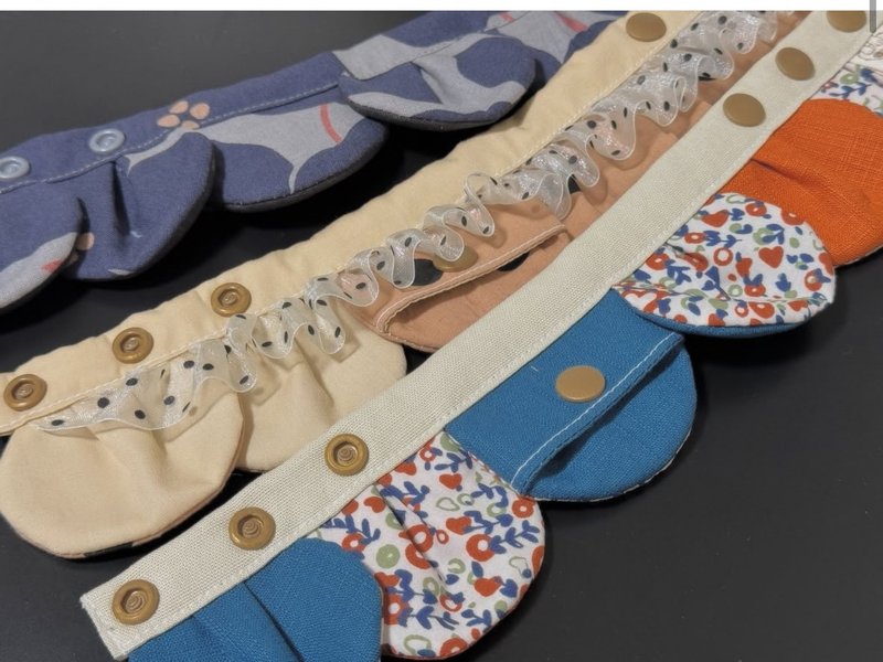 圆形花瓣领巾AirTag袋加购区 - 衣/帽 - 棉．麻 多色