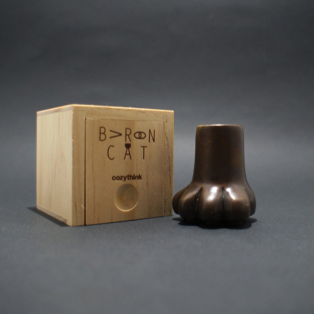 Baron Cat［猫男爵足迹笔座封蜡章］/【岁染古】/ 深手染 - 印章/印台 - 其他金属 金色