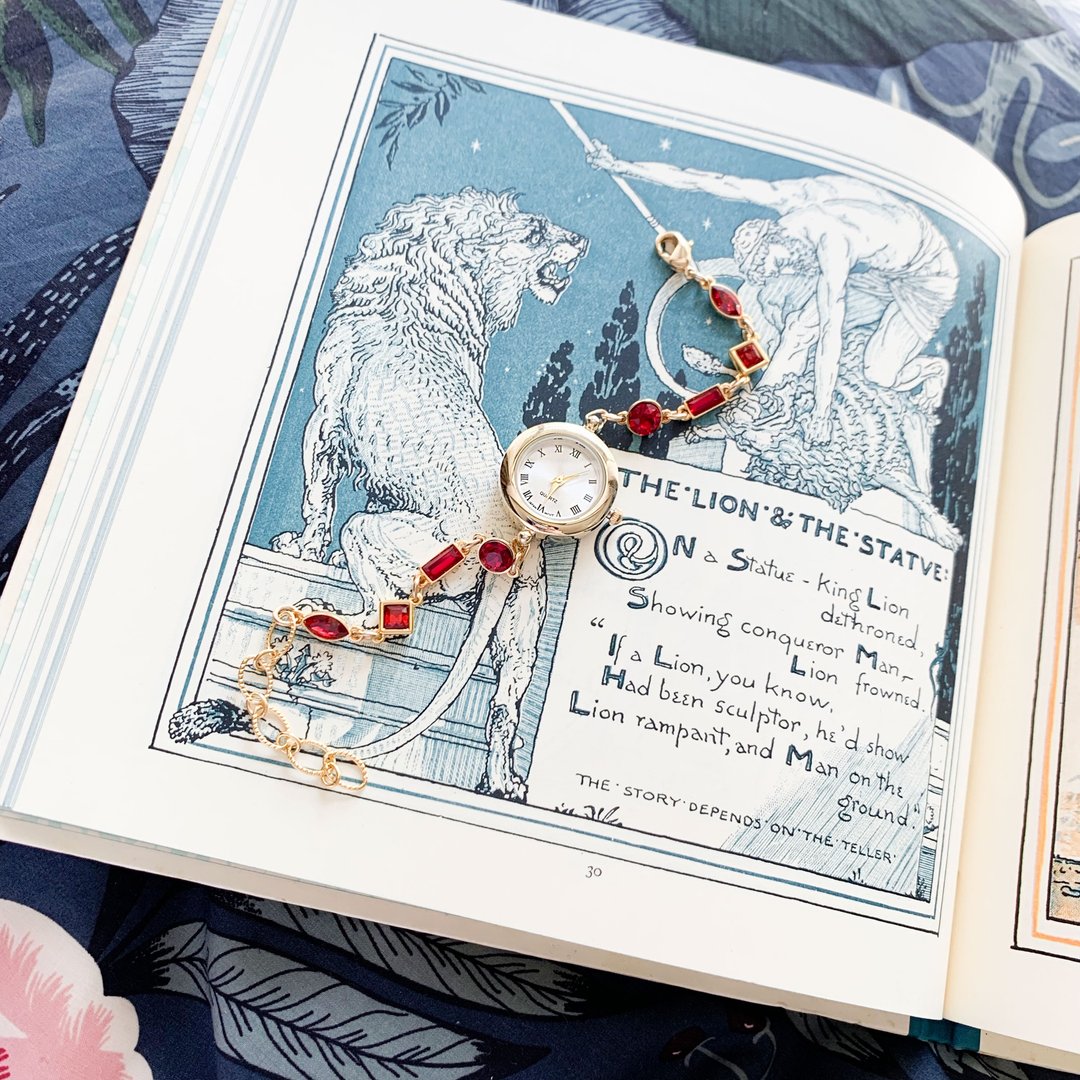 Carmen Swarovski bracelet watch LI030 - 女表 - 其他金属 红色