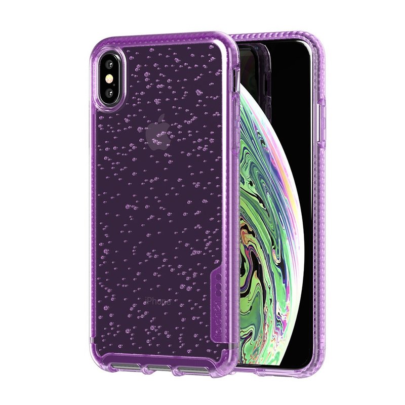Tech 21防撞硬式泡泡保护壳-iPhone Xs -紫 (5056234707418) - 手机壳/手机套 - 硅胶 紫色