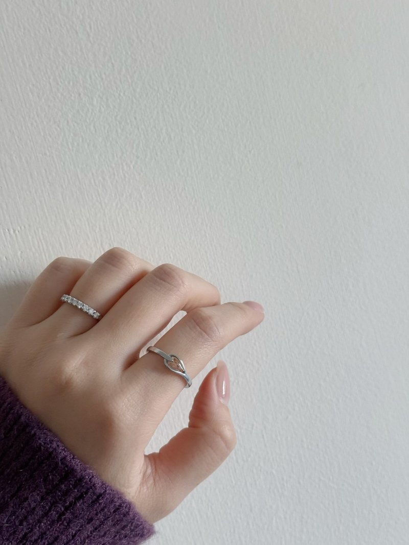 钛钢・柔光叶影・胎毛戒指 毛发戒指 - 婴儿饰品 - 不锈钢 