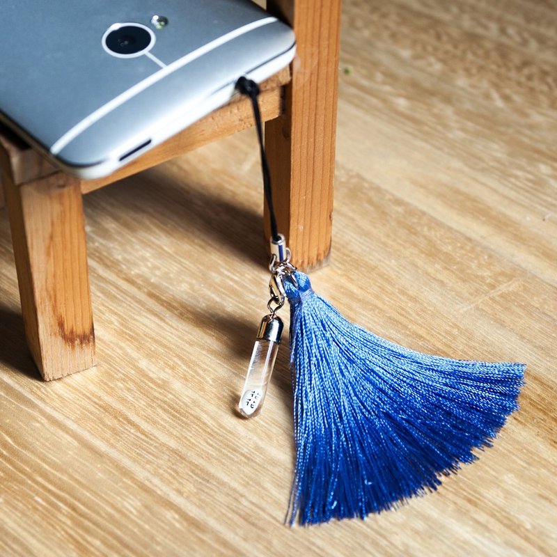 米雕达人工房《手作定制化手机防尘塞吊饰情人节礼物》样式Q-民族风流苏坠饰 - 其他 - 玻璃 