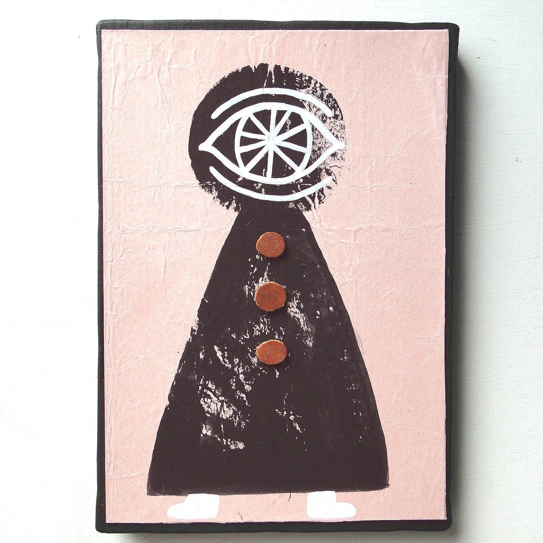 Damage Series Original Canvas No10 - 海报/装饰画/版画 - 纸 粉红色