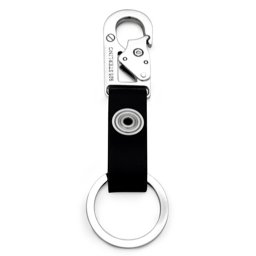 bike keyholeder,sterling silver,steampunk/biker jewelry,present for him,kc05 - 钥匙链/钥匙包 - 纯银 银色