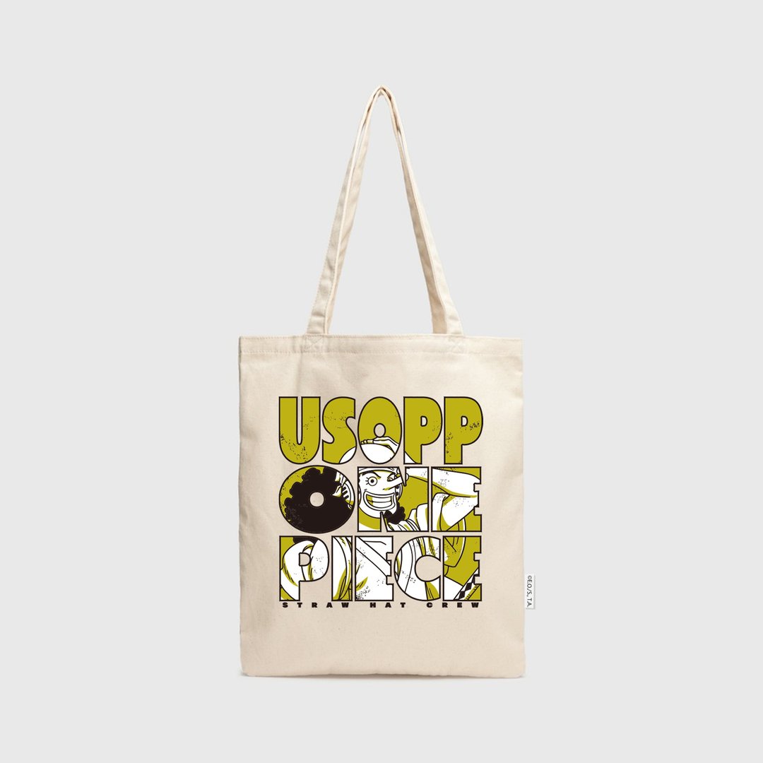 【ONE PIECE】海贼王官方授权周边产品 字母手提袋 和之国帆布袋 - 手提包/手提袋 - 环保材料 多色