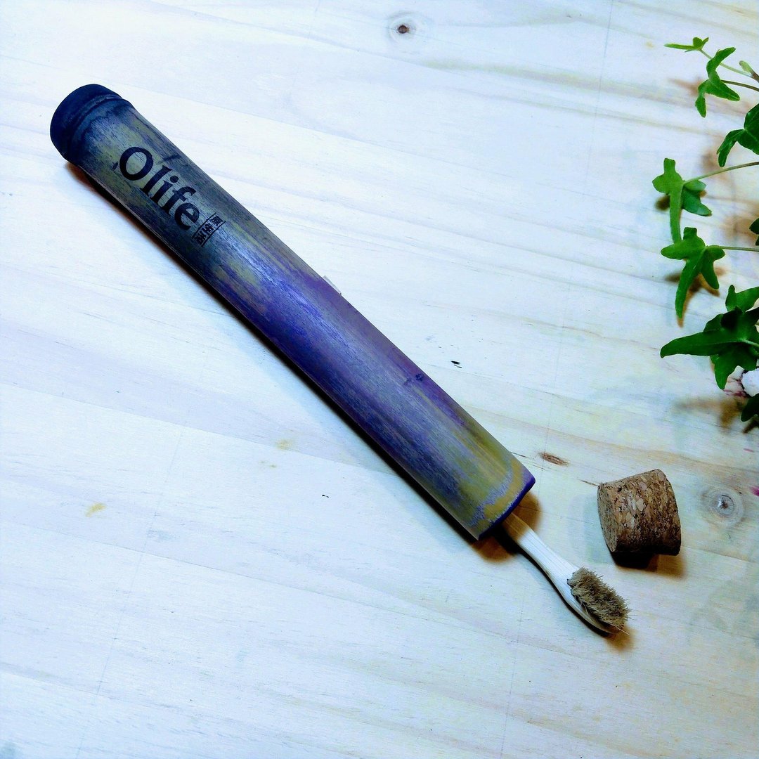【紫莲 天然手工 牙刷旅行盒 外出盒 不包含牙刷】Olife原生活 - 其他 - 竹 紫色