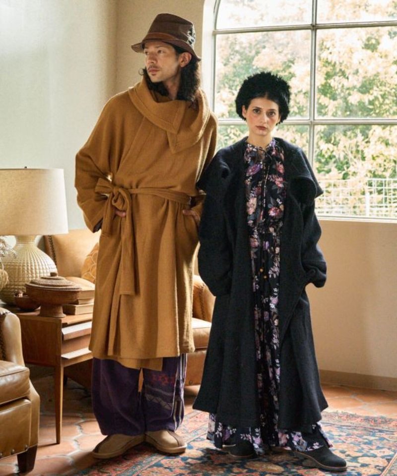 【热门预购】游牧温暖羊毛丝绸之路斗蓬中性大衣(3色) JKR-2301 - 女装休闲/机能外套 - 羊毛 