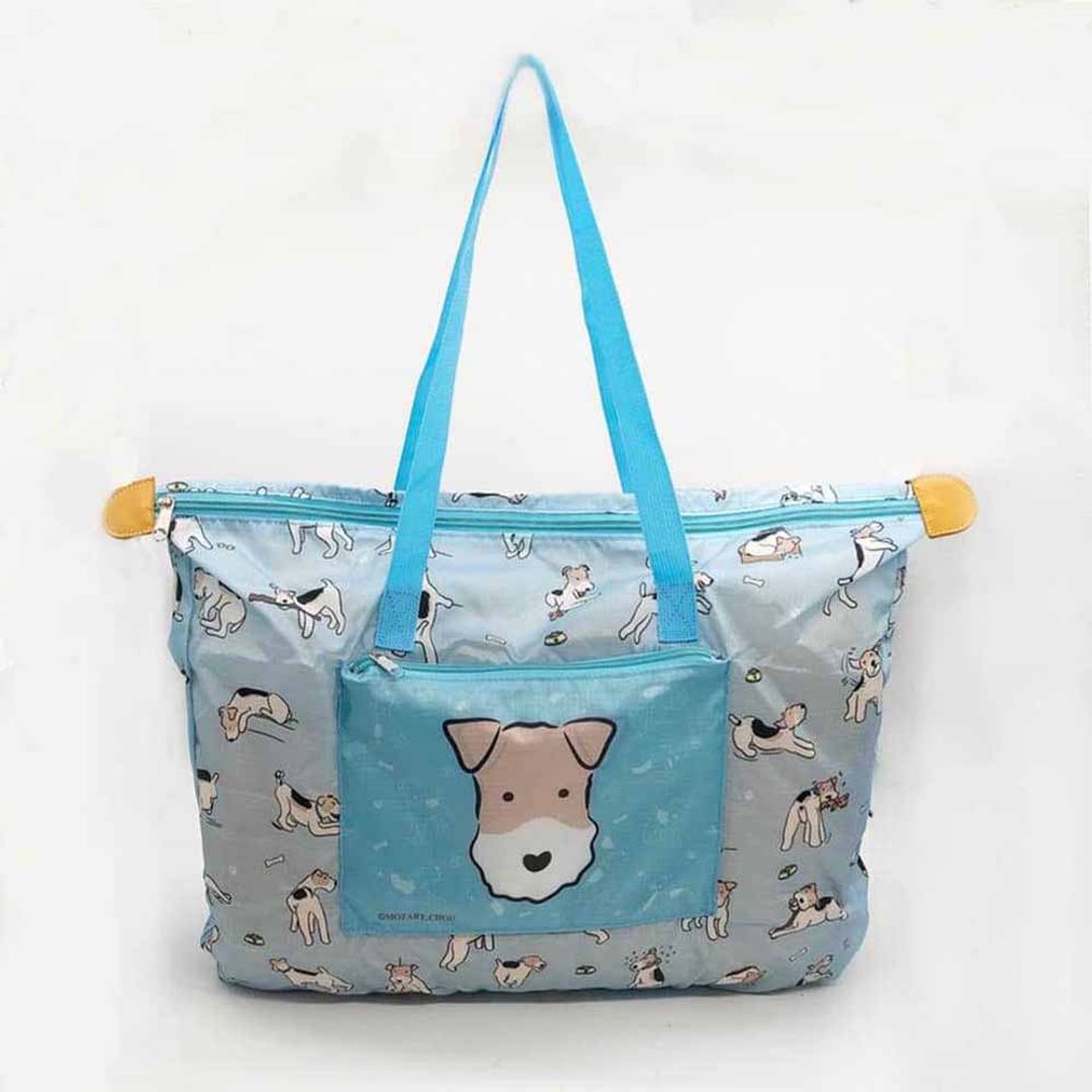 Wirefoxterrier 刚毛猎狐旅行收纳袋  台湾包邮 - 手提包/手提袋 - 防水材质 蓝色