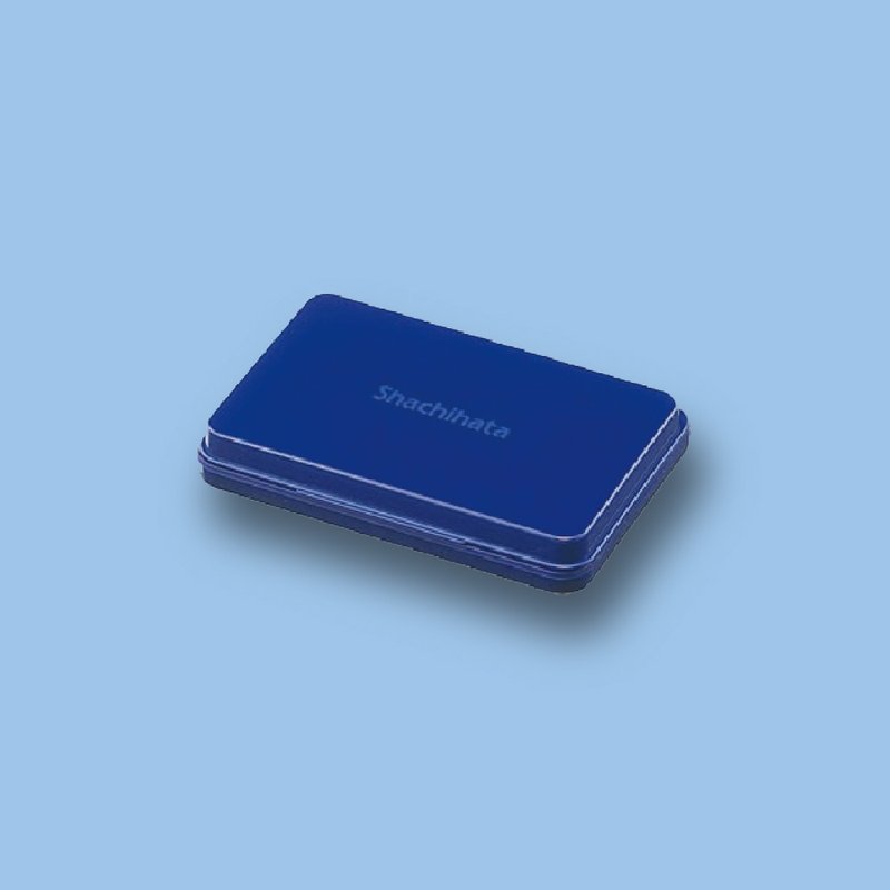 日本 SHACHIHATA 油性印台(大蓝) - 印章/印台 - 其他材质 蓝色