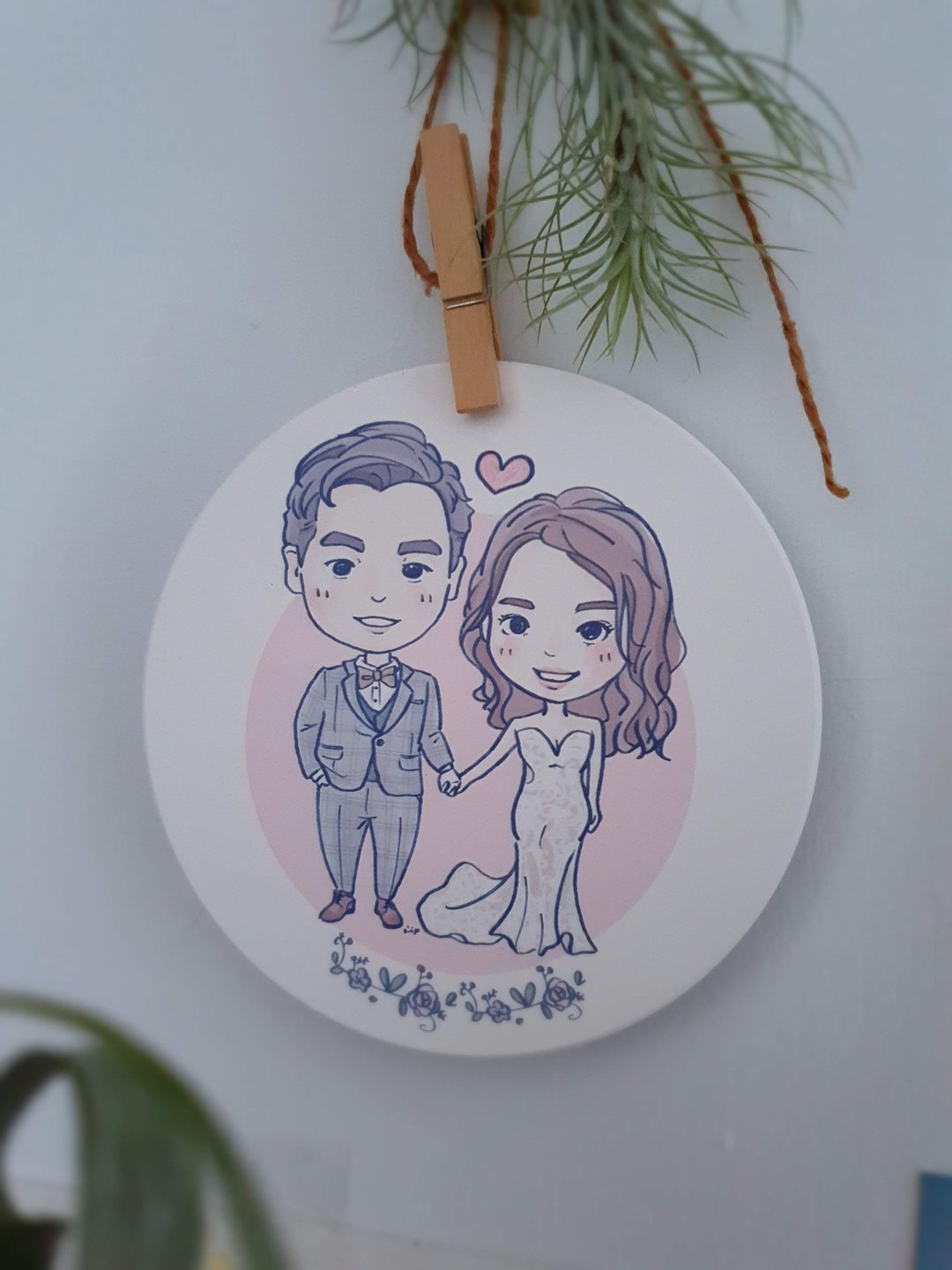 定制化插画|小清新人像插画|似颜绘-电子档|纪念/婚礼/家人/情侣 - 电子手绘真人画像/绘画/插画 - 其他材质 