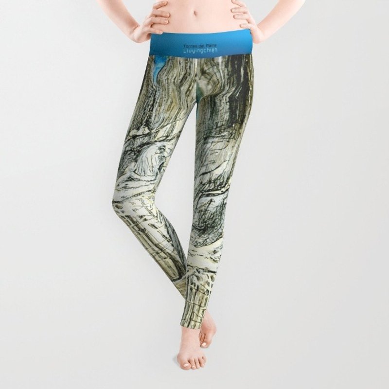 :▏ :▏ :▏:▏ Travel Light ╳ Liuyingchieh :▏ :▏ :▏ :▏ { Torres del Paine } 吸湿排汗弹性机能裤 ⚡ 运动紧身裤 ⚡ 窄脚瑜珈裤 ⚡ 满版内搭裤 - 女装长裤 - 聚酯纤维 多色