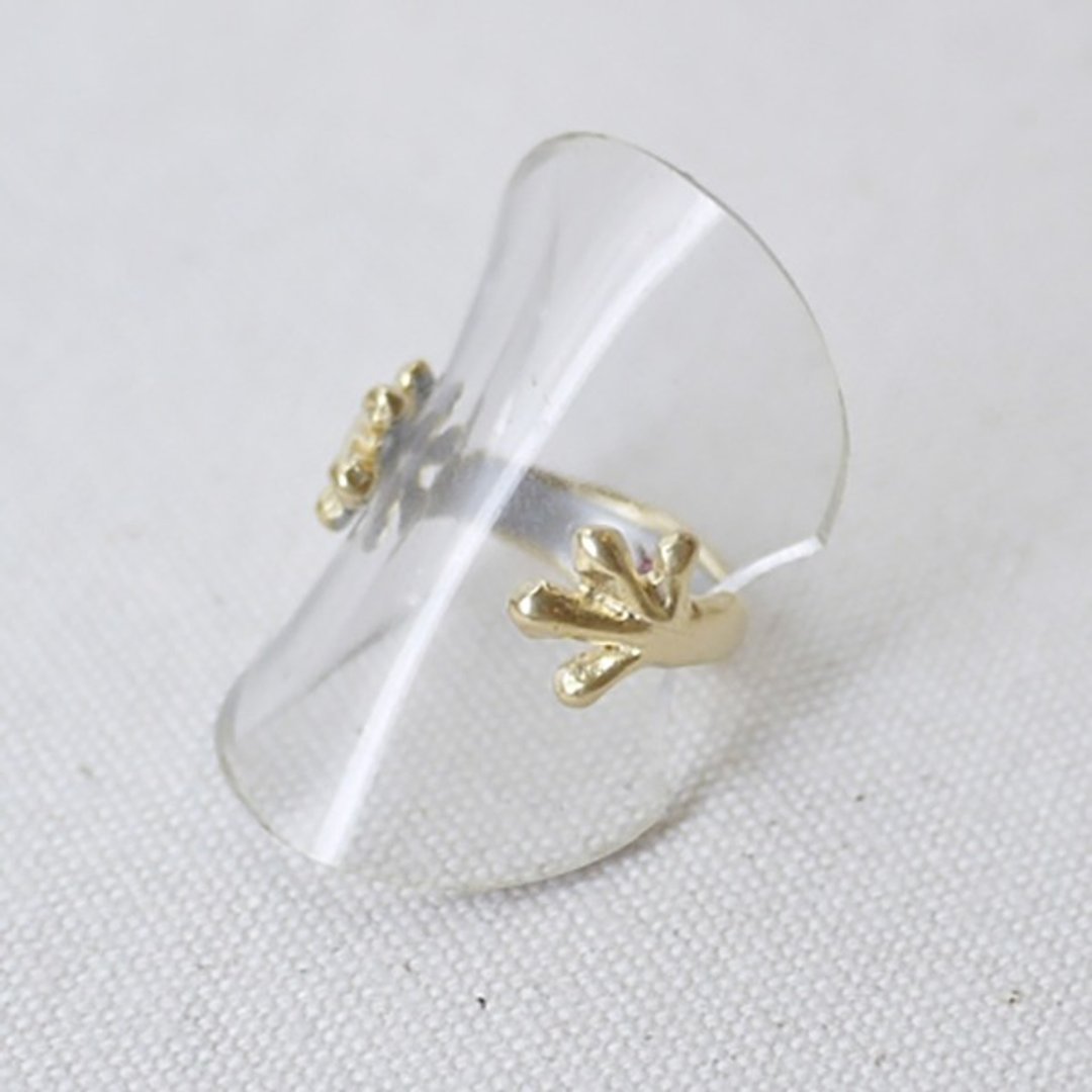 Gecko Ring Gecko Ring / Ring RN083 - 戒指 - 其他金属 金色