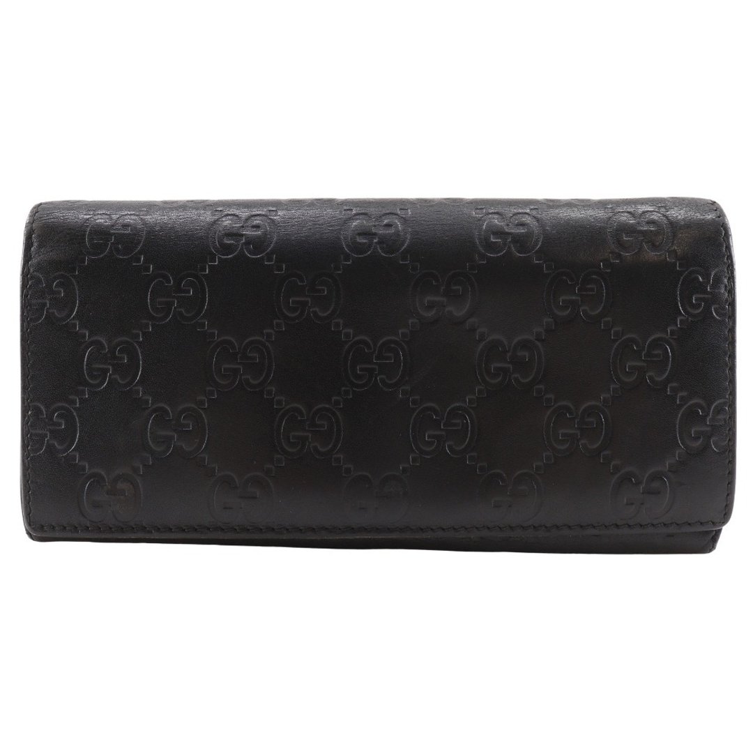 【日本直送】Gucci 古驰 GG 长夹 146229 压纹皮革 黑色 适用于所有性别【二手】 - 皮夹/钱包 - 真皮 黑色