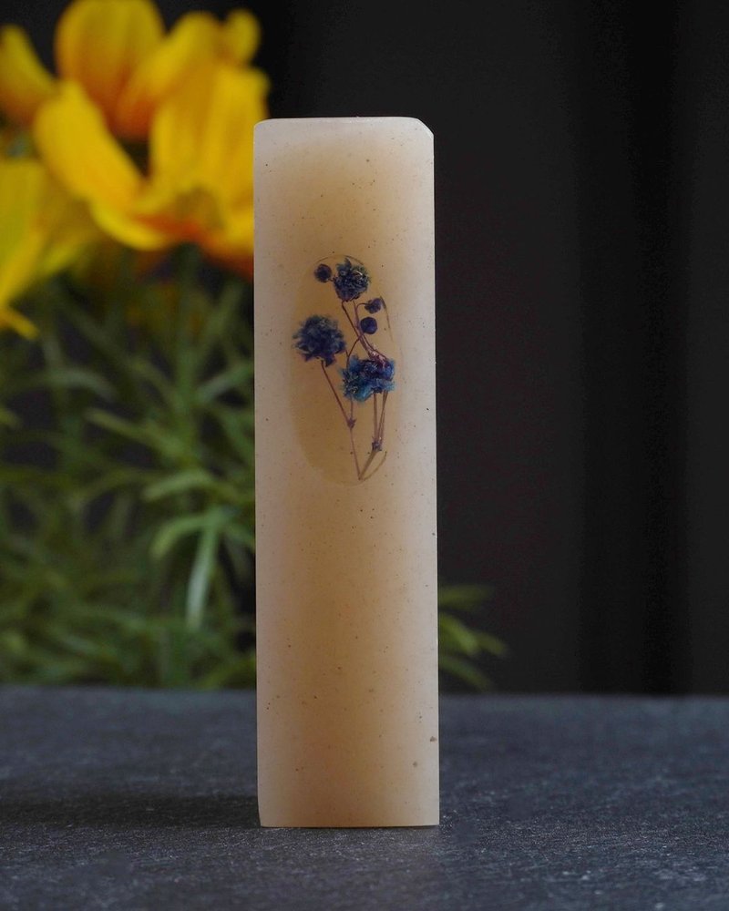 定制化手工印章-|蓝色满天星树酯印章 1.6x1.6 CM|篆刻印章 - 印章/印台 - 石头 