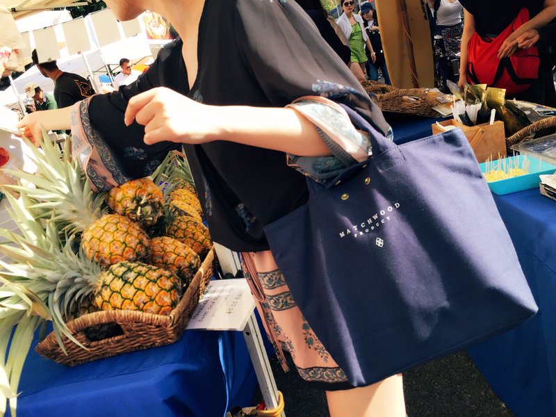 经典帆布手包 Matchwood vintage tote bag 女孩帆布包 海军蓝款 - 手拿包 - 其他材质 蓝色