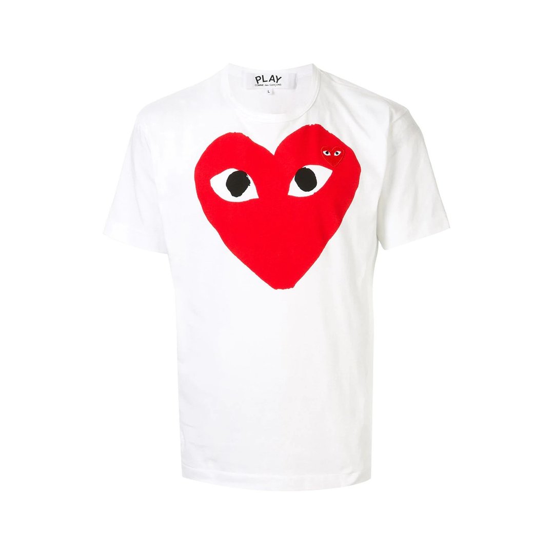 PLAY COMME DES GARÇONS T-shirt - 男装上衣/T 恤 - 棉 白色
