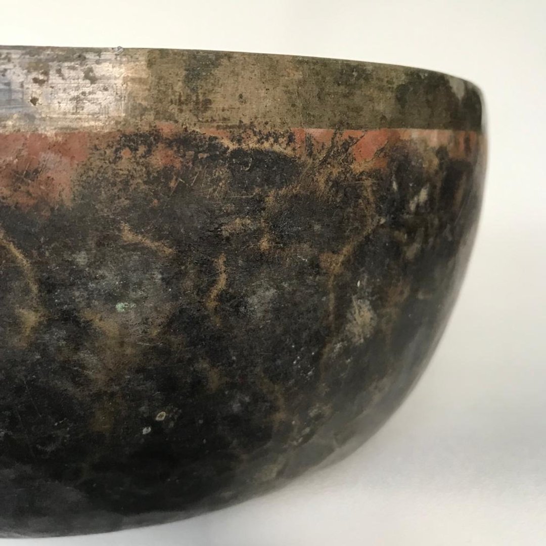 古董黑金老颂钵 声音疗愈 冥想瑜伽禅修 眉心三眼轮 Singing Bowl - 其他 - 其他金属 