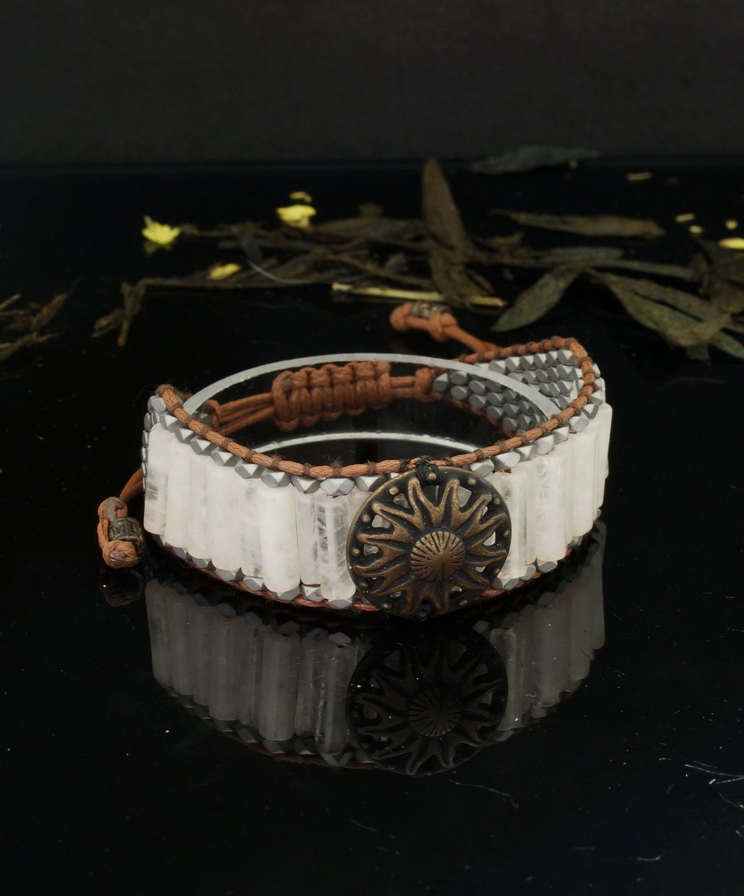 粉红晶石索绳手链 ( Rose Quartz Bracelet ) - 手链/手环 - 半宝石 