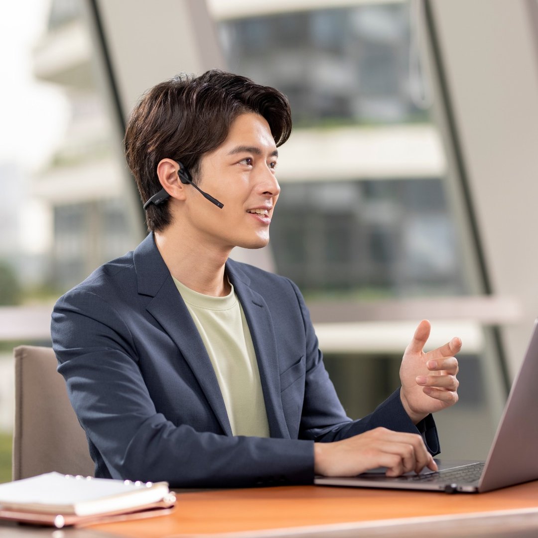 Shokz OpenComm2 UC 2025 Upgrade 骨传导通讯耳机 (C120) - 耳机 - 硅胶 
