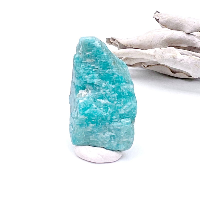 澈心。矿标 原矿 释放压力 疗愈 l 天河石原石 共生矿 矿标 l - 摆饰 - 石头 多色