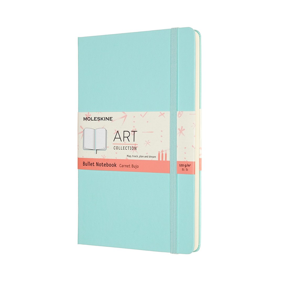 _勿上架_MOLESKINE 艺术系列子弹笔记本 水蓝 L 型 烫金服务 - 笔记本/手帐 - 纸 蓝色