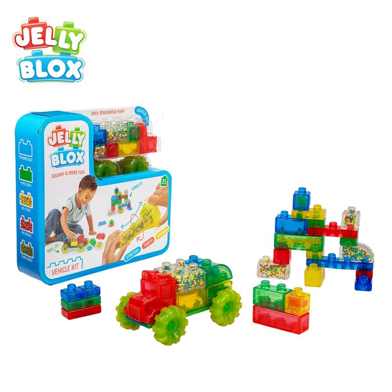 英国【Jelly Blox】果冻多感积木-卡车冒险组 ( 35颗 ) - 玩具/玩偶 - 其他材质 多色