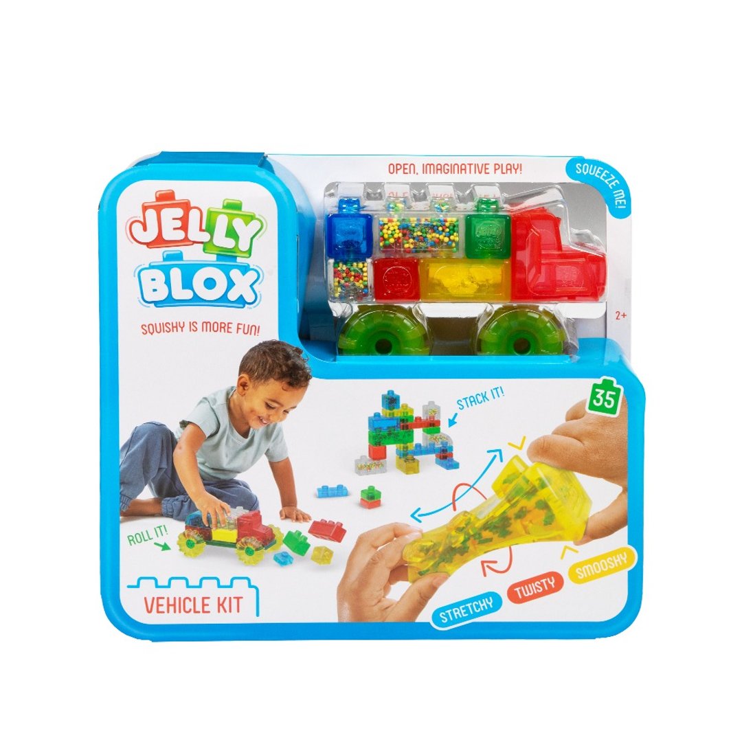 英国【Jelly Blox】果冻多感积木-卡车冒险组 ( 35颗 ) - 玩具/玩偶 - 其他材质 多色