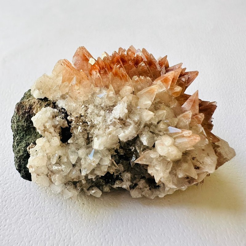 大冶羽毛方解石 牛13 原矿水晶矿标宝石 吸引力法则 显化脉轮高频 - 摆饰 - 其他材质 红色