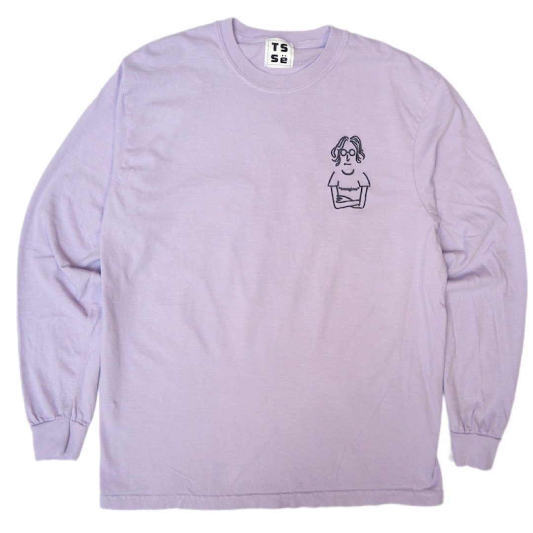 TSSe SINGER Garment Dyed L/S Tee - 男装上衣/T 恤 - 棉．麻 粉红色