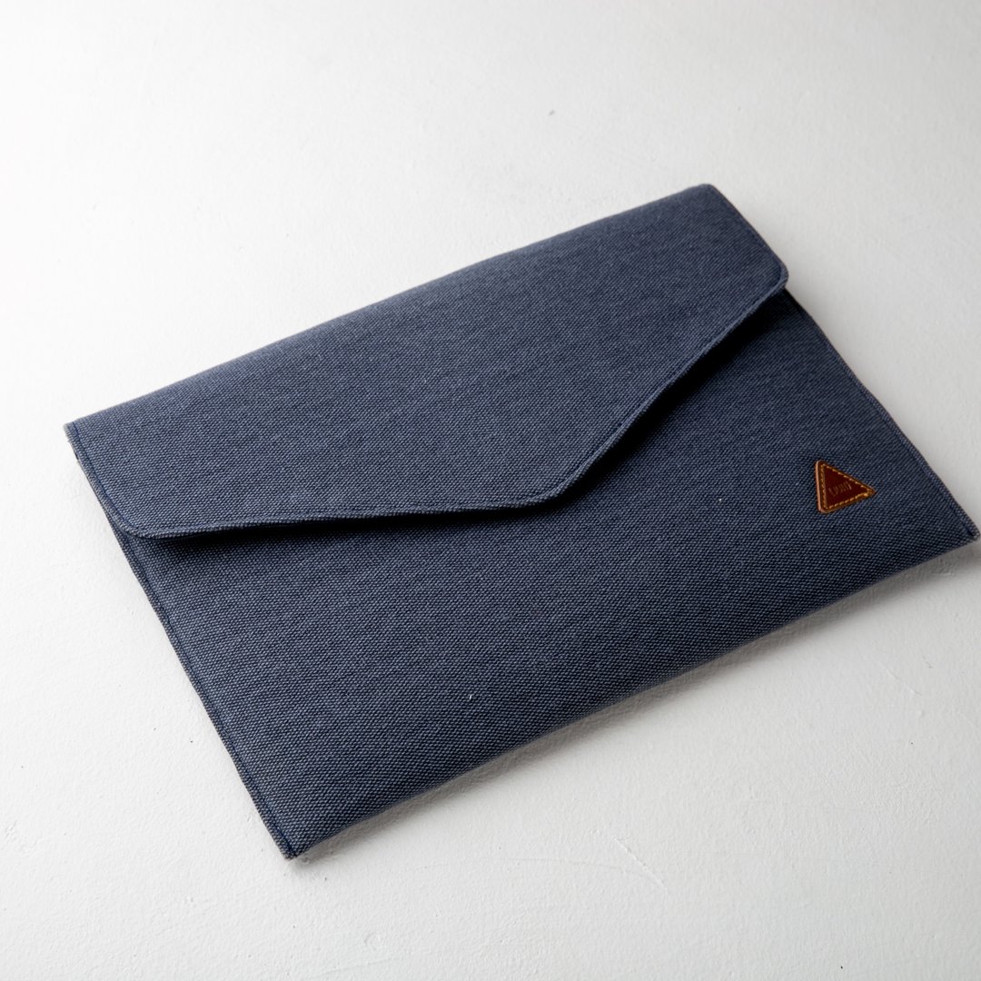 Blue Rustic Envelope Labtop Soft Case - 电脑包 - 棉 蓝色