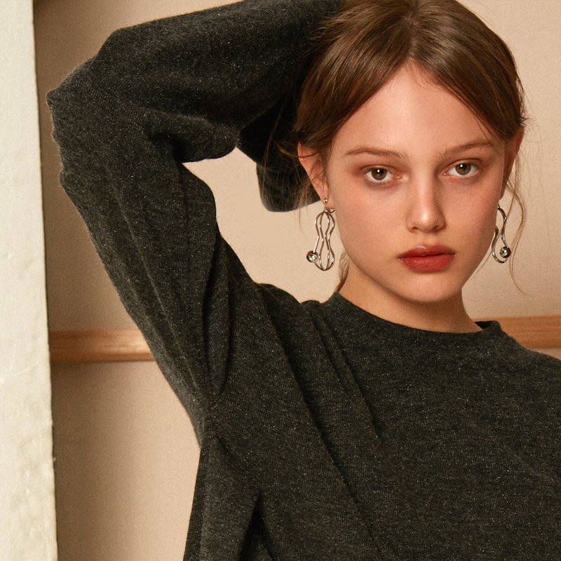 【Mell】花生 耳环耳夹耳钉 - 耳环/耳夹 - 其他金属 金色