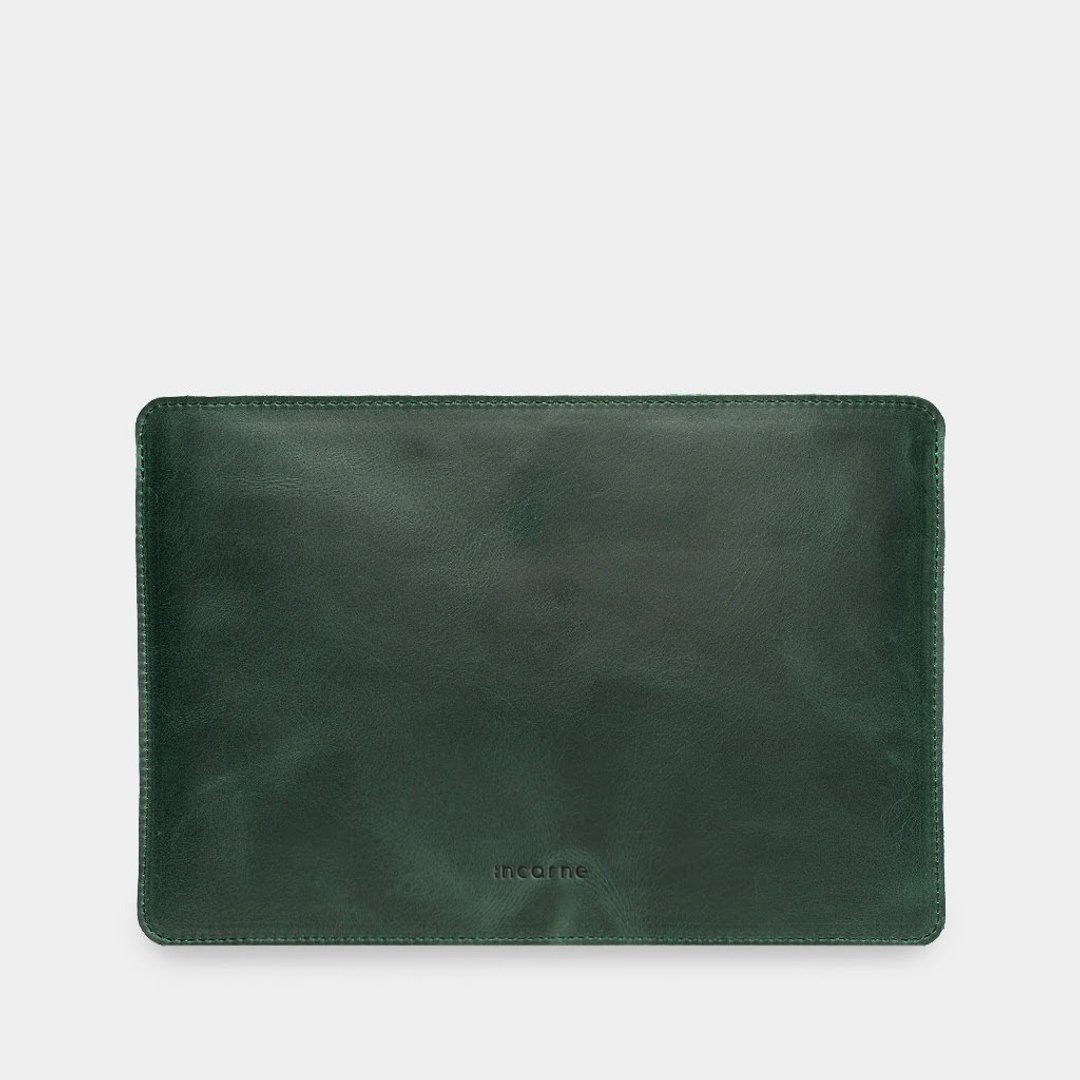 MacBook Air/Pro皮质笔记本电脑保护套——绿色日常使用款 - 电脑包 - 真皮 绿色