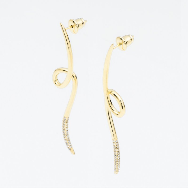 璀璨迷人 /  Loretta earrings 一对 - 耳环/耳夹 - 其他金属 金色