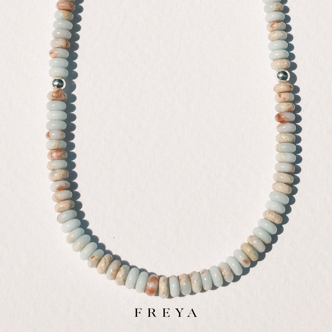 FREYA 辉石珠项链-串珠宝石 疗愈平衡身心灵 宁静和谐能量 水晶 - 项链 - 宝石 