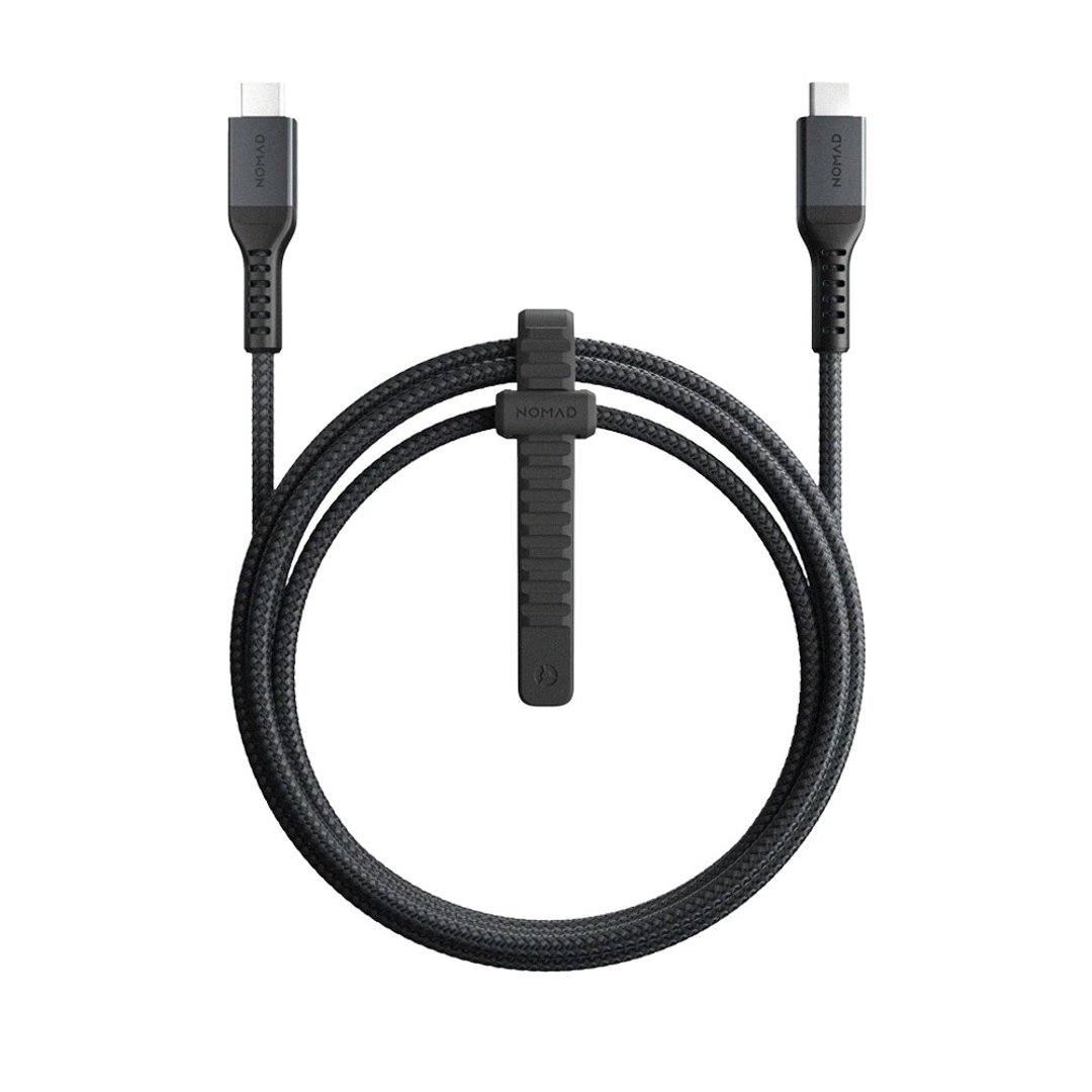 【美国NOMAD】  USB-C 充电传输线 V2 -1.5m - 充电宝/传输线 - 铝合金 黑色
