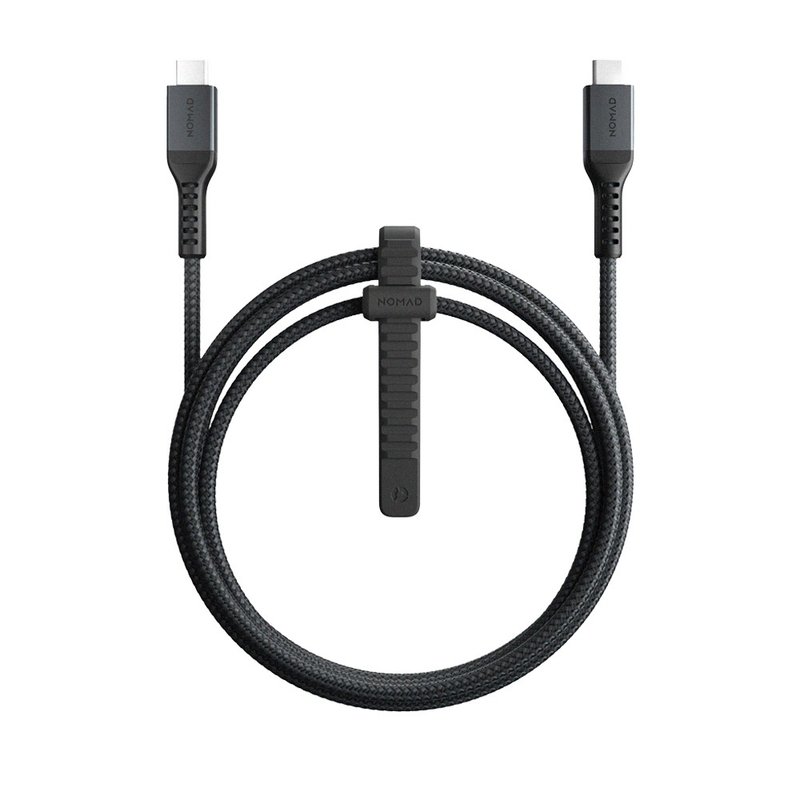 【美国NOMAD】  USB-C 充电传输线 V2 -1.5m - 充电宝/传输线 - 铝合金 黑色