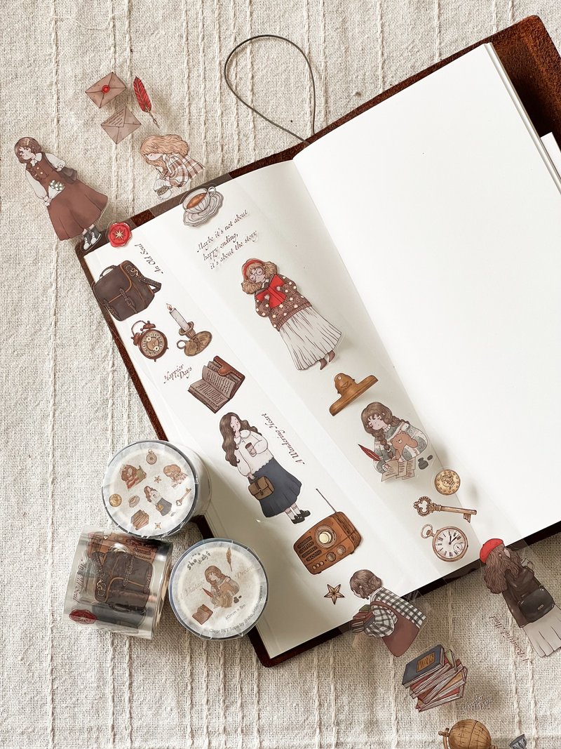 复古梦境 PET 胶带 (附离型切) - 纸胶带 - 其他材质 