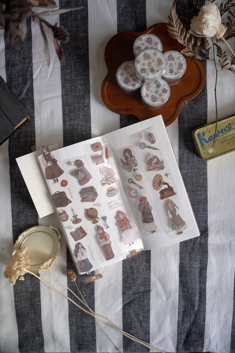 复古绮梦 PET 胶带 (附预裁切) - 纸胶带 - 其他材质 