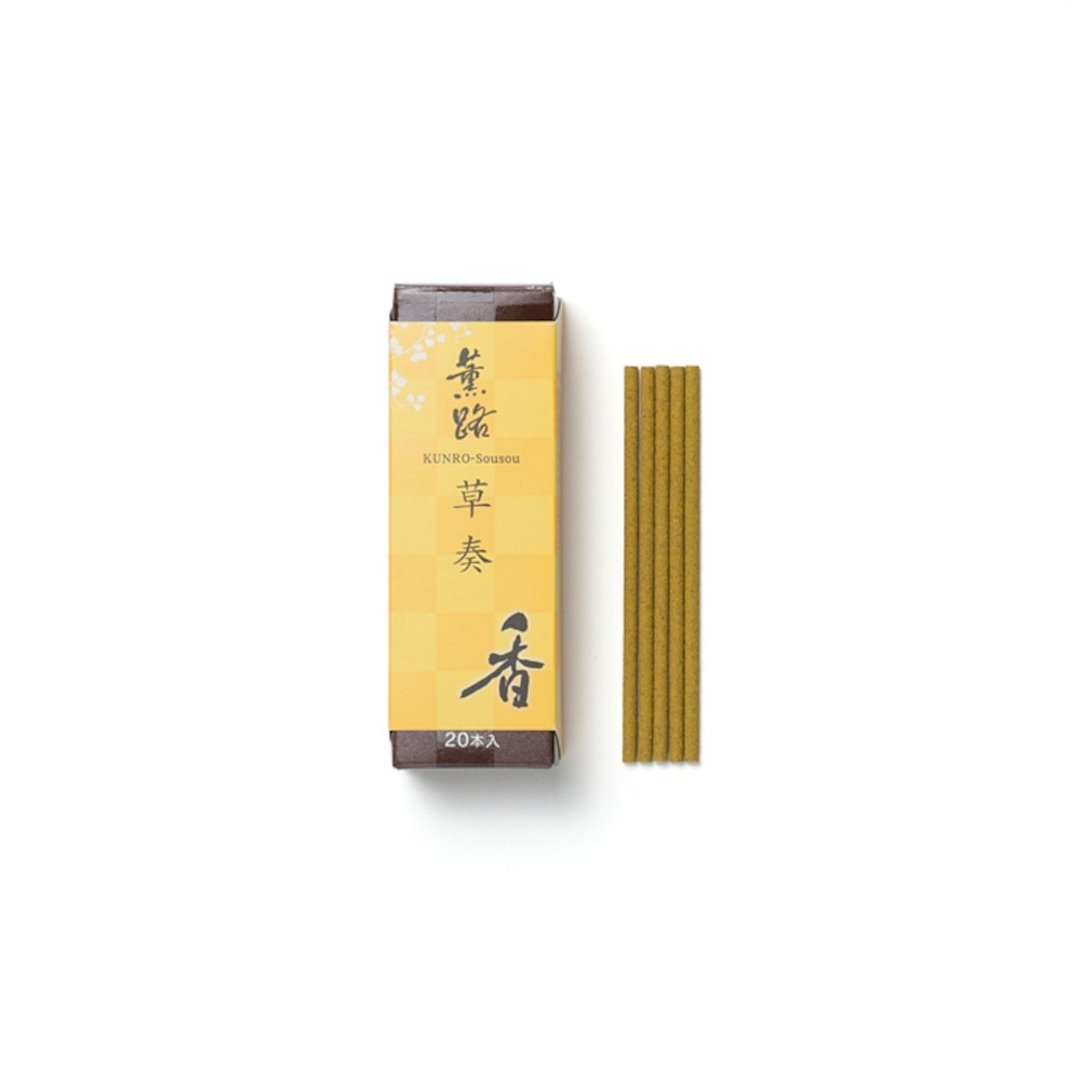 日本【松荣堂】KUNRO 薰路系列之【草奏】线香 (20支) - 香薰/精油/线香 - 浓缩/萃取物 