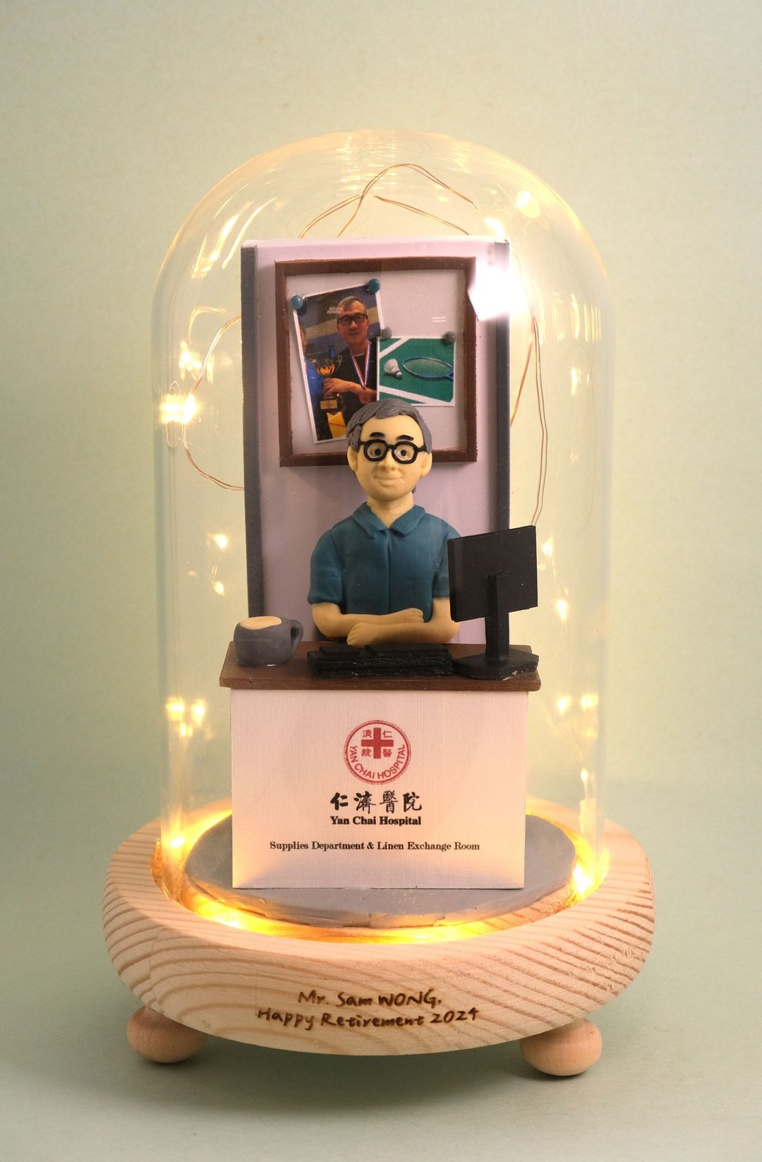 荣休记念小礼品,可定制名字.提供相片定制人物造型(办公室造型) - 摆饰 - 粘土 